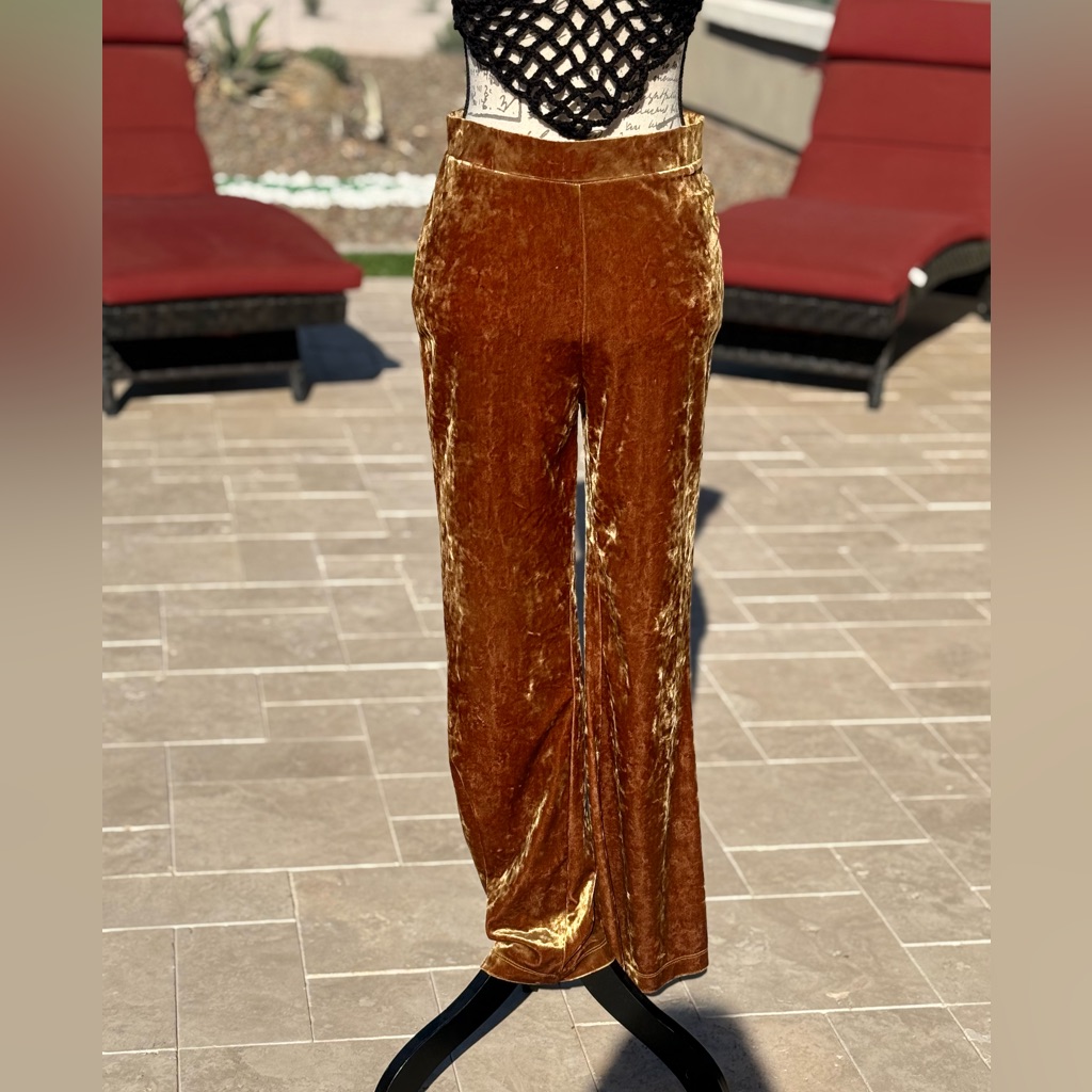 Urban Outfitters Velvet Bell Bottoms Size M